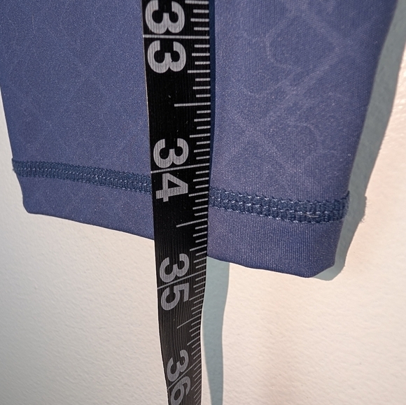 Elise Ehrler Blue Diamond Pattern High Waist Athletic Leggings NWOT - Picture 9 of 9